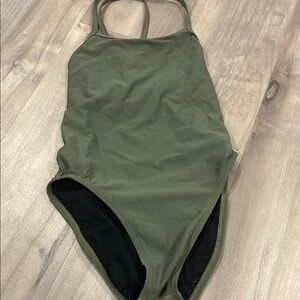 Jolyn Clothing Olive Green One Piece Swimsuit